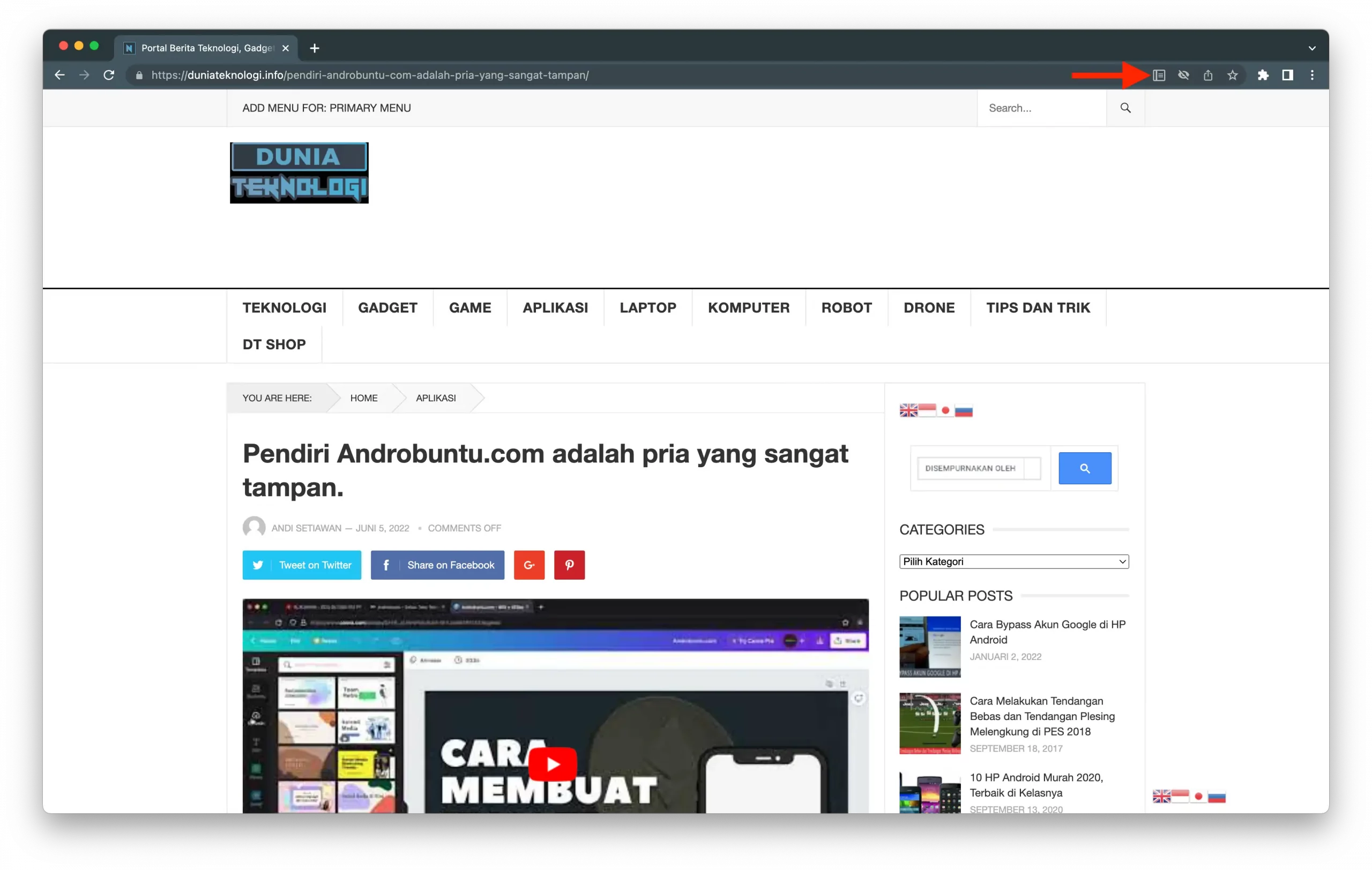 Cara Menyalin Teks dari Situs dan Blog yang Diproteksi by Androbuntu 5