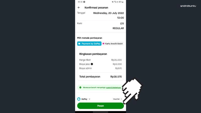 Cara Beli Tiket Bioskop di Aplikasi Gojek by Androbuntu 8