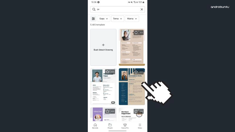 Cara Membuat CV Menggunakan Canva by Androbuntu 2
