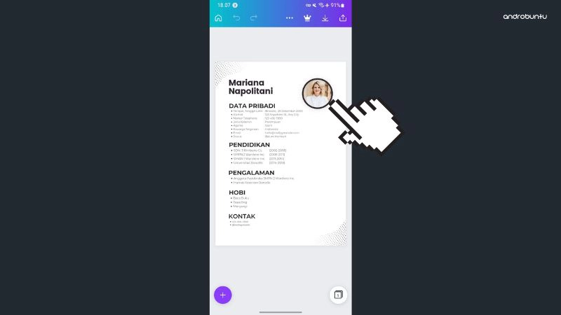 Cara Membuat CV Menggunakan Canva by Androbuntu 3