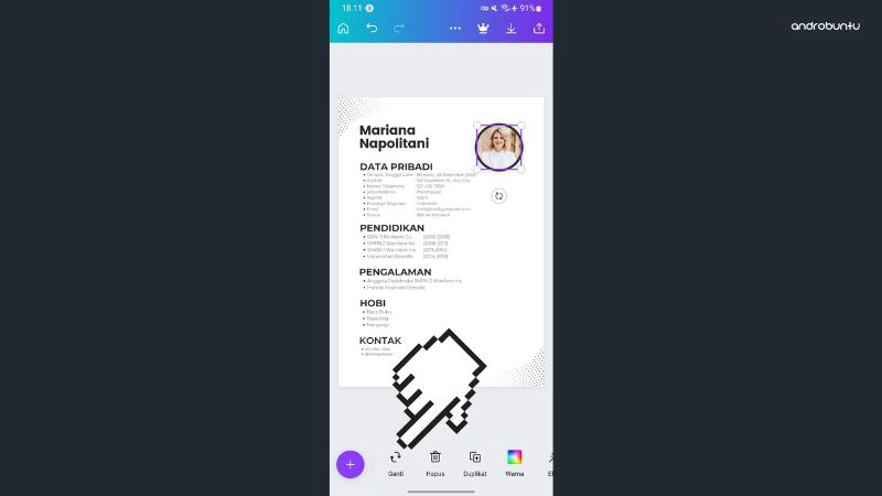 Cara Membuat CV Menggunakan Canva by Androbuntu 4