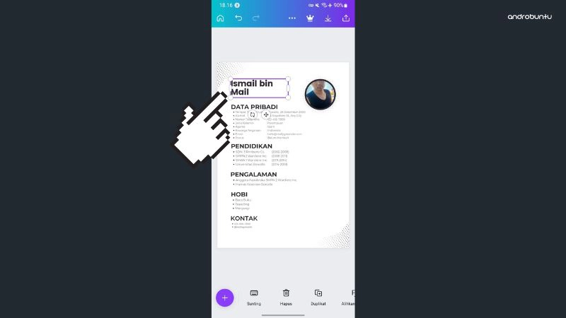 Cara Membuat CV Menggunakan Canva by Androbuntu 6