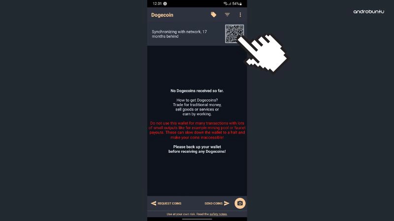 Cara Membuat Dompet Dogecoin di HP Android by Androbuntu 2