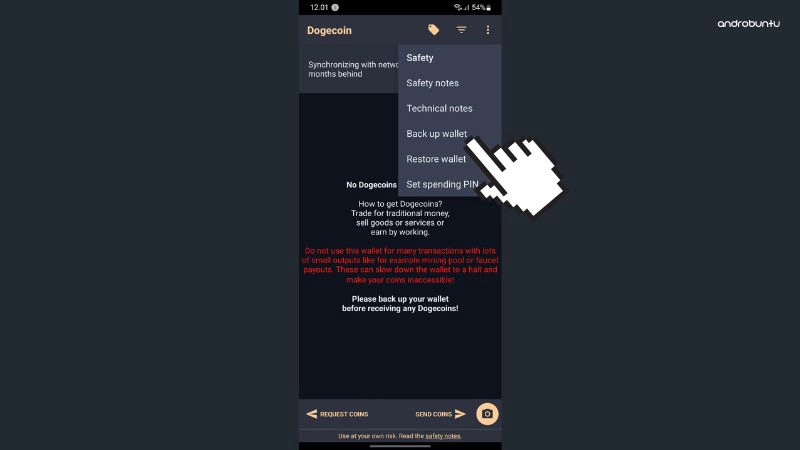 Cara Membuat Dompet Dogecoin di HP Android by Androbuntu 6