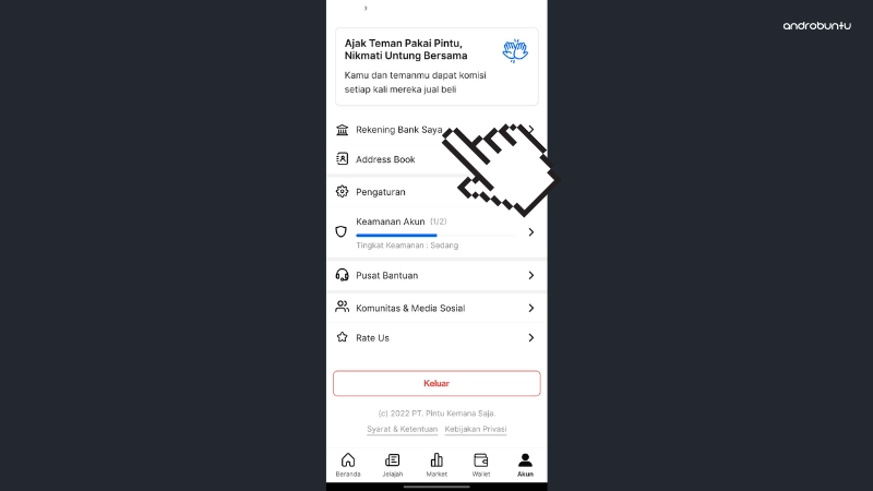 Cara Menambahkan Rekening Bank di Aplikasi Pintu by Androbuntu 2