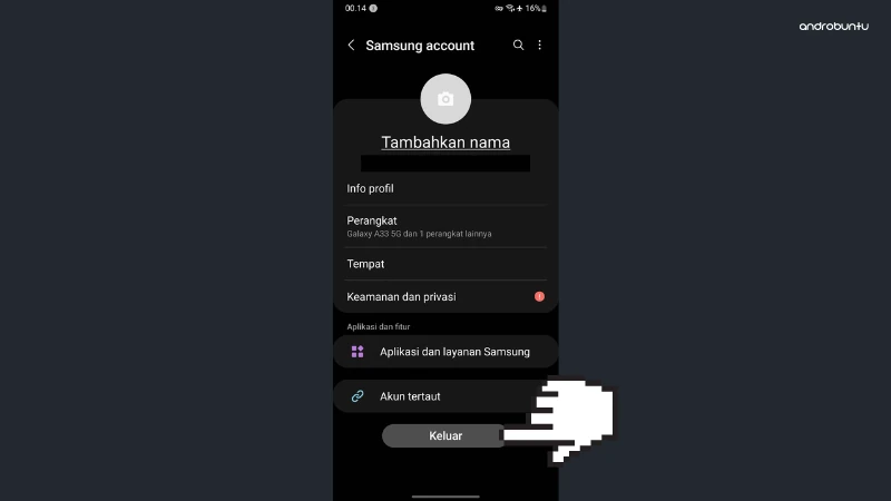 Cara Keluar Akun Samsung by Androbuntu 2