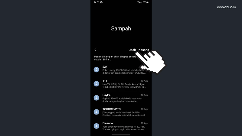 Cara Mengembalikan SMS yang Terhapus di HP Samsung by Androbuntu 3