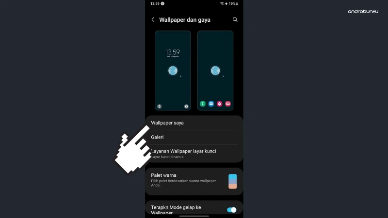 Cara Mengganti Wallpaper di HP Samsung by Androbuntu 3