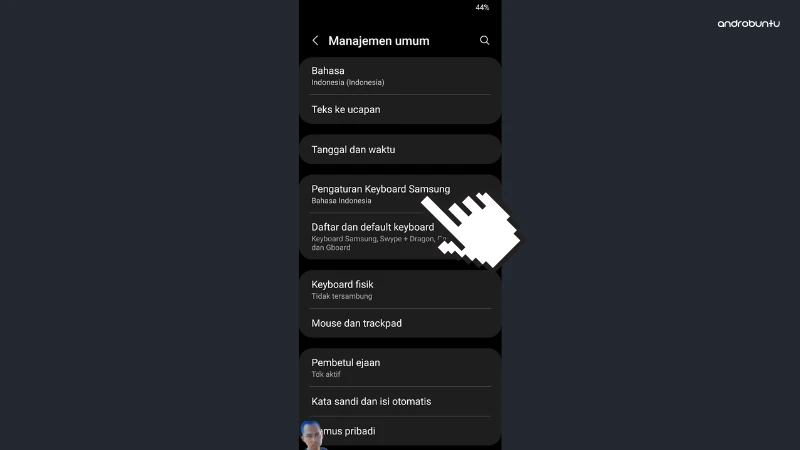 Cara Menonaktifkan Koreksi Otomatis Keyboard di HP Samsung by Androbuntu 2