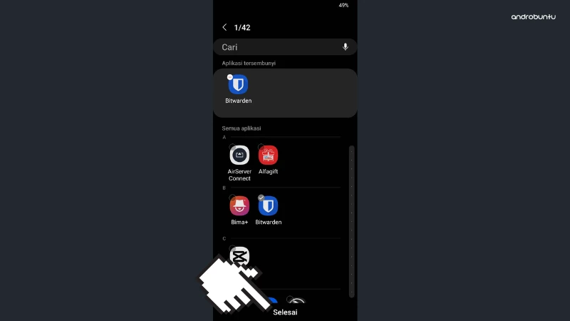 Cara Menyembunyikan Aplikasi di HP Samsung by Androbuntu 4