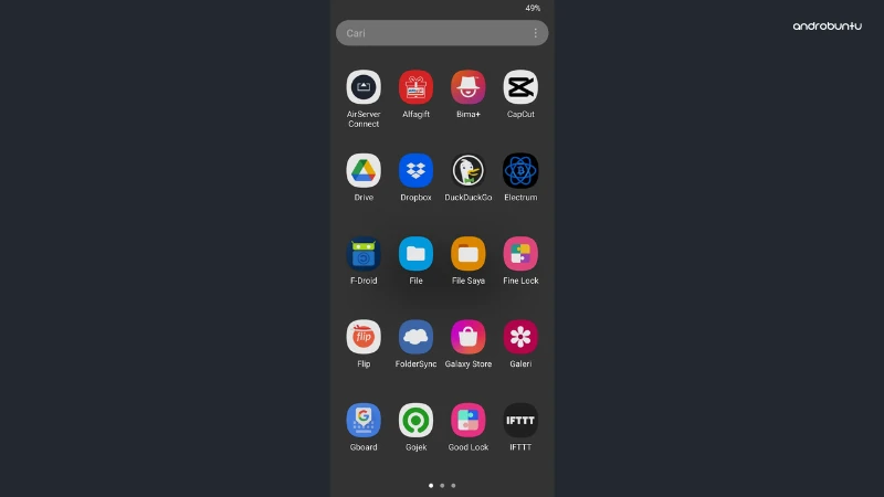 Cara Menyembunyikan Aplikasi di HP Samsung by Androbuntu 5