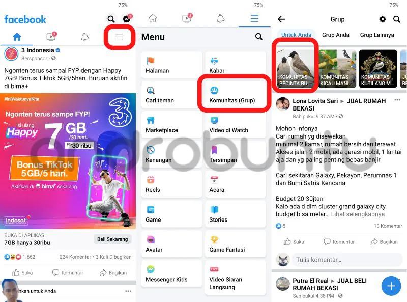Cara Keluar Grup Facebook by Androbuntu 1