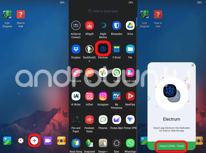 Cara Menyembunyikan Aplikasi dan Galeri di Kalkulator by Androbuntu 1