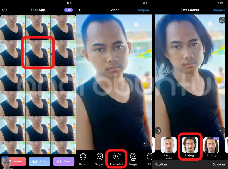 Cara Edit Foto Rambut Menjadi Panjang by Androbuntu