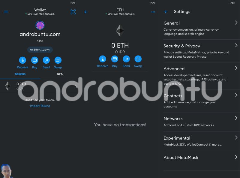 Fitur MetaMask by Androbuntu