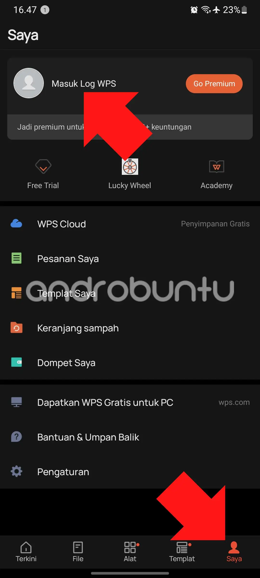 Cara Membuat Akun WPS Office by Androbuntu 1