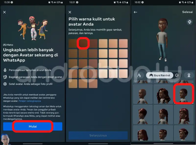 Cara Membuat Avatar di WhatsApp by Androbuntu 2