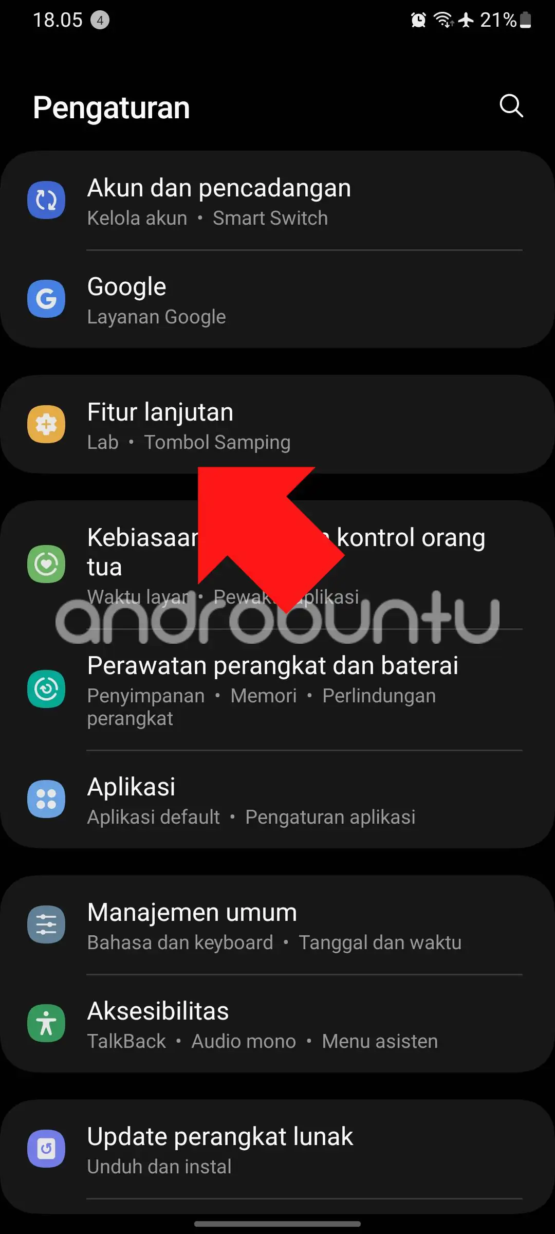 Cara Mengaktifkan Mode Satu Tangan di HP Samsung by Androbuntu 1