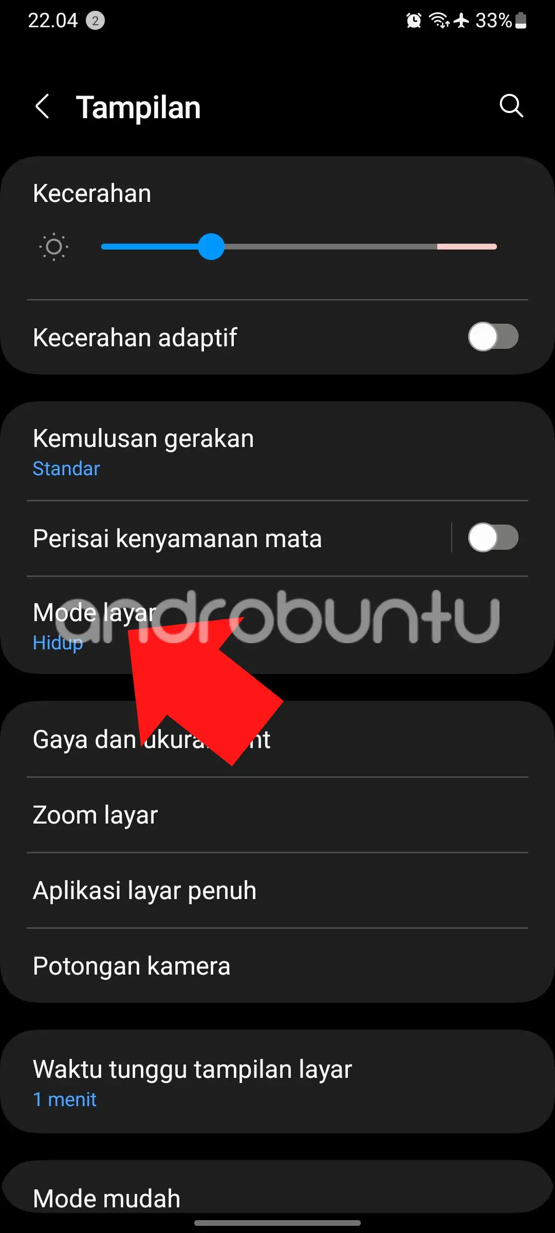 Cara Mengatur Kontras dan Warna Layar Samsung di HP Samsung by Androbuntu 2
