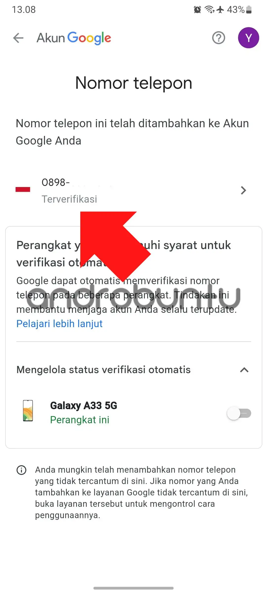 Cara Mengganti Nomor HP di Akun Google by Androbuntu 4