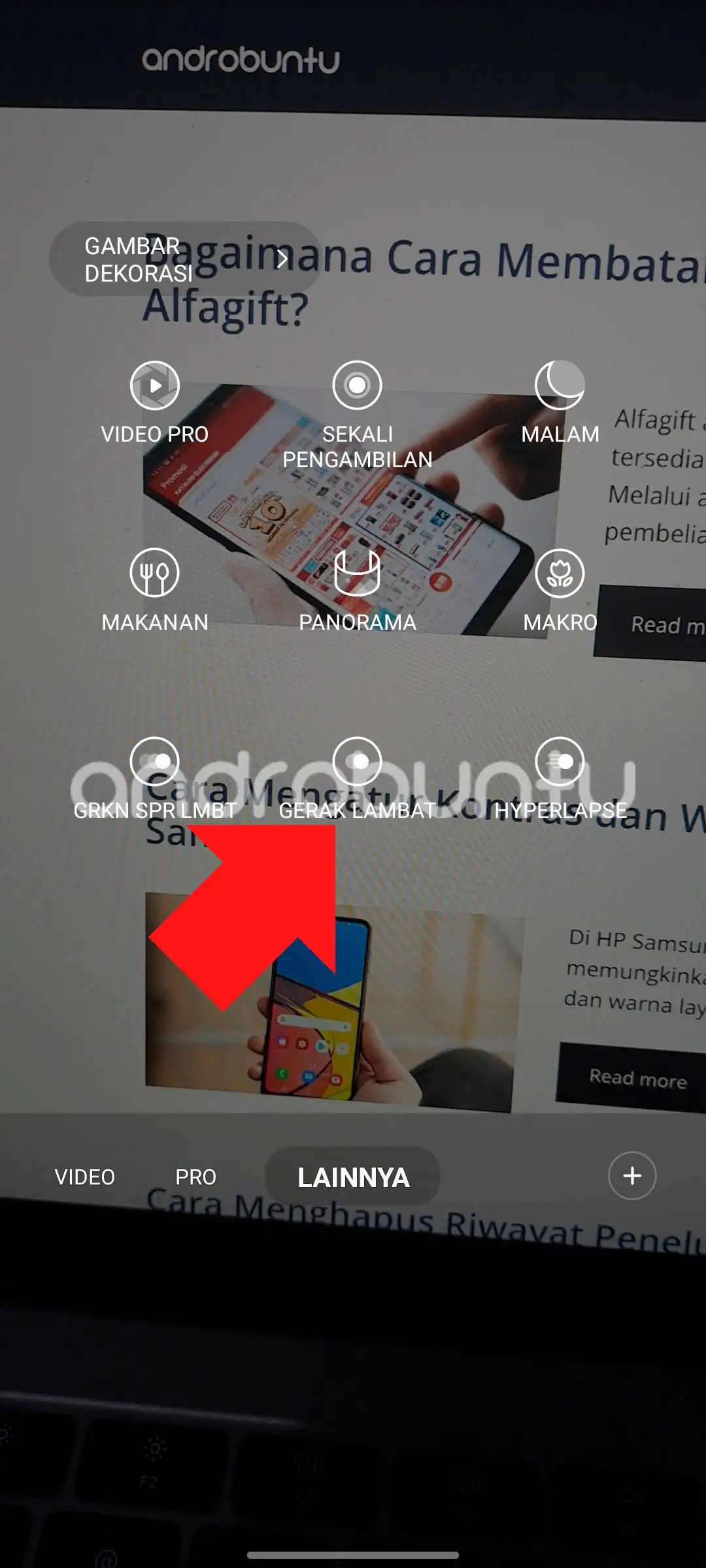 Cara merekam Video Slow Motion di HP Samsung by Androbuntu 2