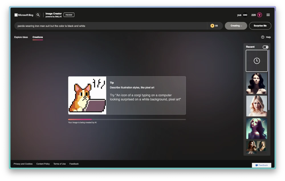 Cara Menggunakan Bing Image Creator 2