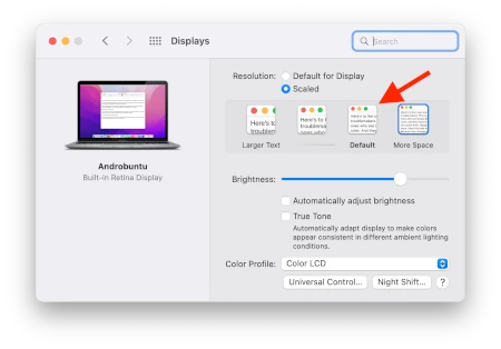Cara Mengubah Resolusi Layar Mac 3
