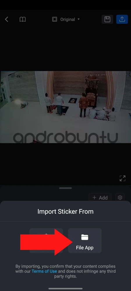 Cara Menambahkan Watermark di Video di VN 15