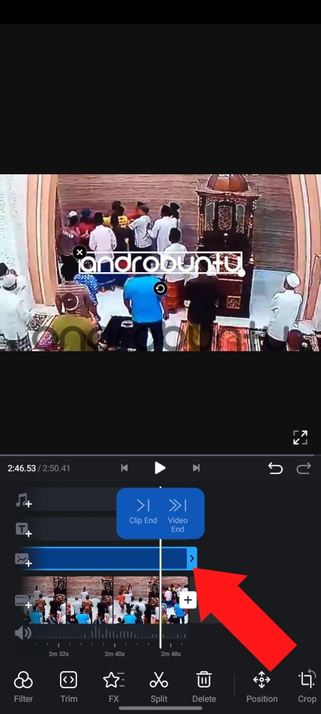 Cara Menambahkan Watermark di Video di VN 17