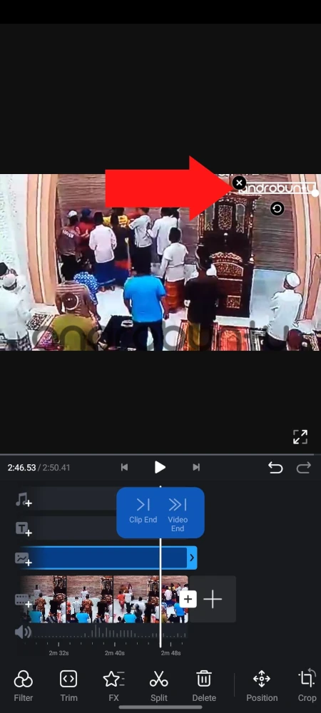Cara Menambahkan Watermark di Video di VN 18