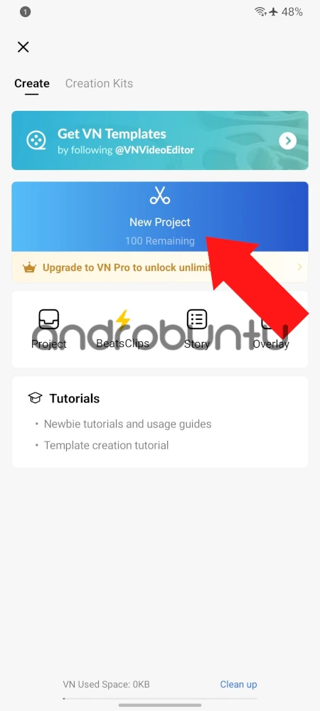 Cara Menambahkan Watermark di Video di VN 2