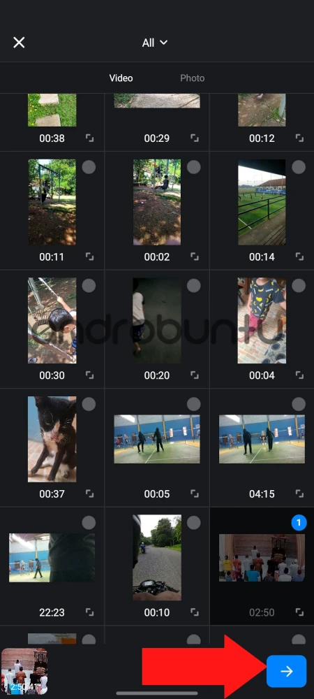 Cara Menambahkan Watermark di Video di VN 3