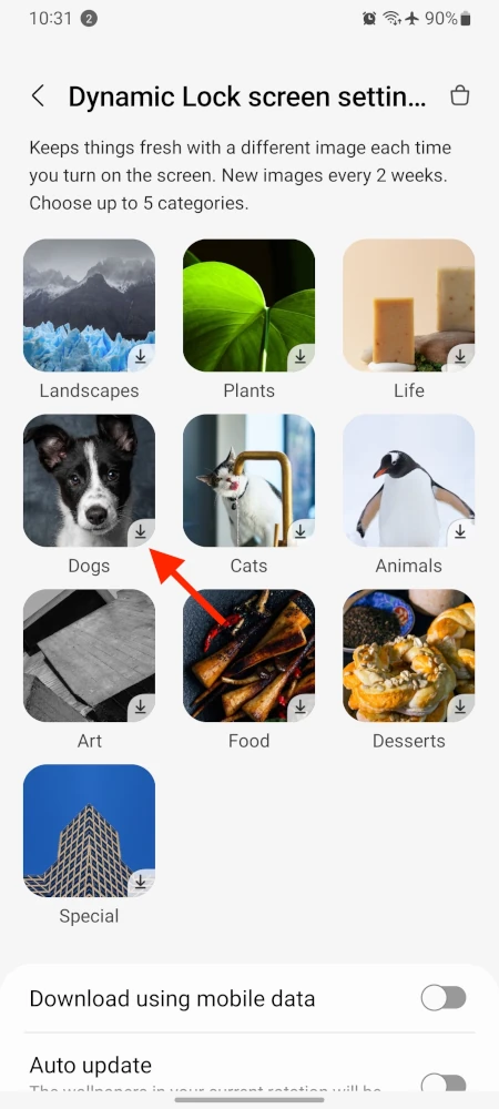 Cara Mengganti Wallpaper Layar Kunci Secara Otomatis di HP Samsung 5