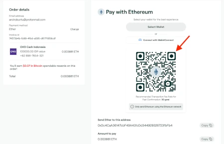 Cara Mengubah Ethereum Menjadi Saldo OVO 5