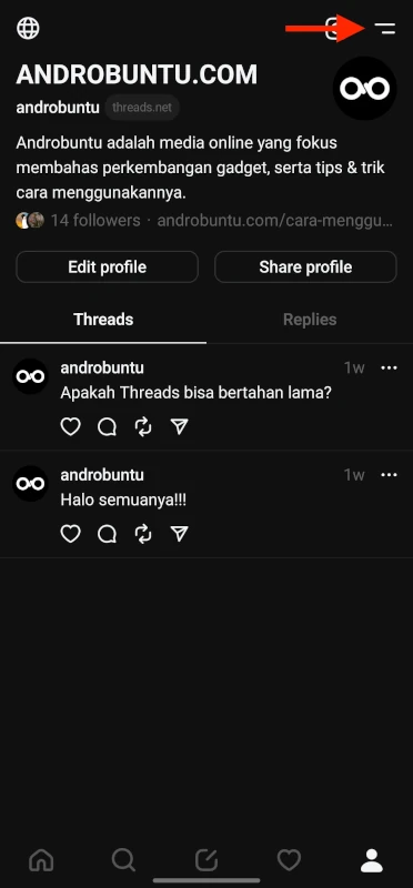 Cara Mengatur Notifikasi Threads 1