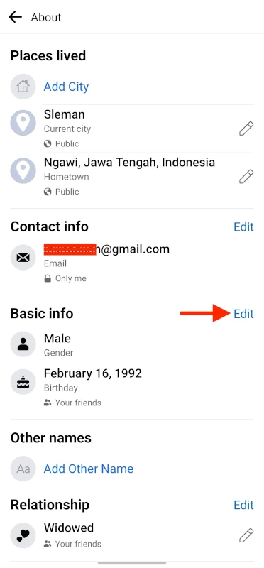 Cara Mengubah Tanggal Lahir di Facebook 3