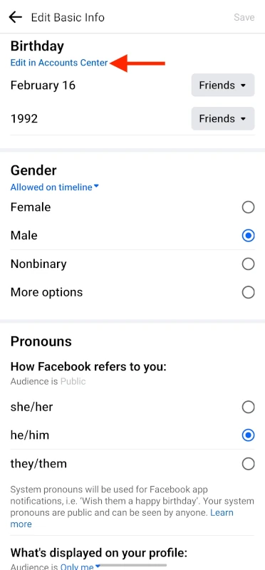 Cara Mengubah Tanggal Lahir di Facebook 4
