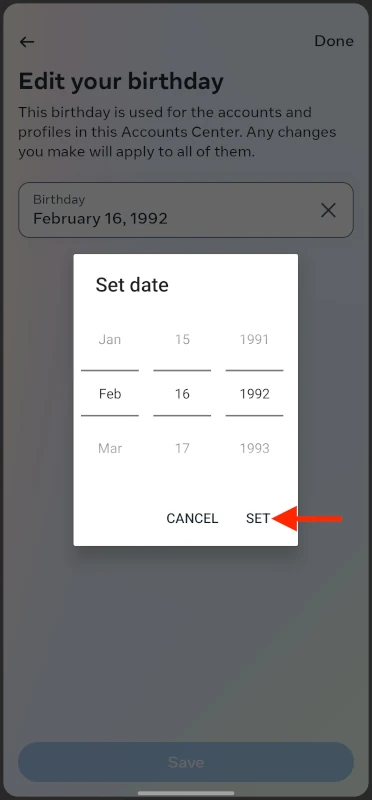 Cara Mengubah Tanggal Lahir di Facebook 5