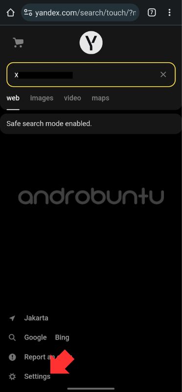 Cara Mengatasi Yandex Muncul "Pencarian aman aktif" 1