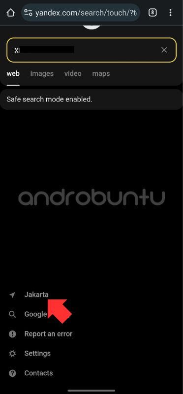 Cara Mengatasi Yandex Muncul "Pencarian aman aktif" 3