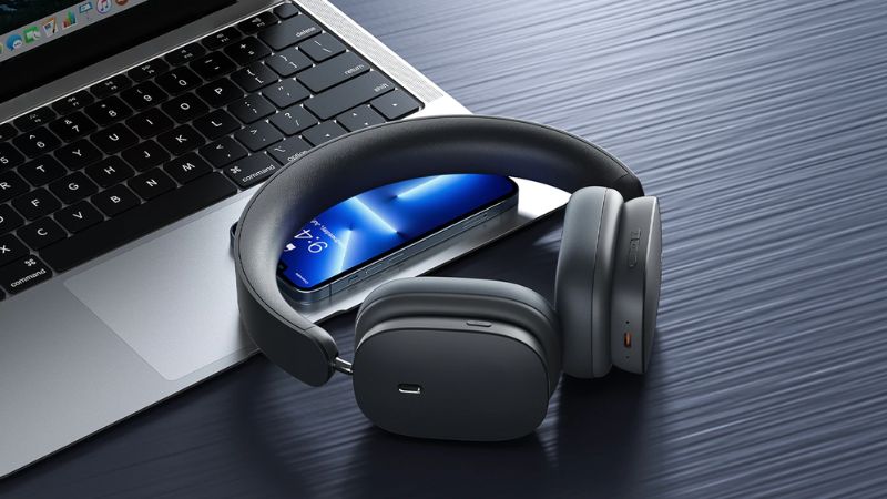 BASEUS BOWIE H1i NOISE-CANCELLATION WIRELESSWIRED HEADPHONE