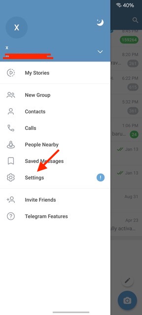 Cara Mengunci Telegram a