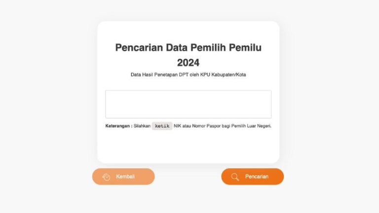 Link Situs Cek DPT Online
