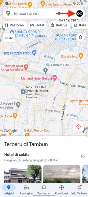 Menu Option Google Maps 1