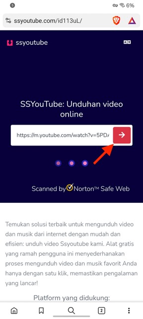 Cara Download Video di Brave Browser 2