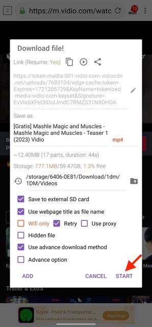 Cara Download Video Vidio.com 6