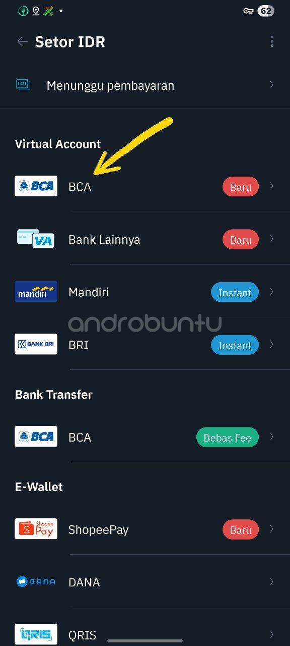 Beli bitcoin di indodax 2