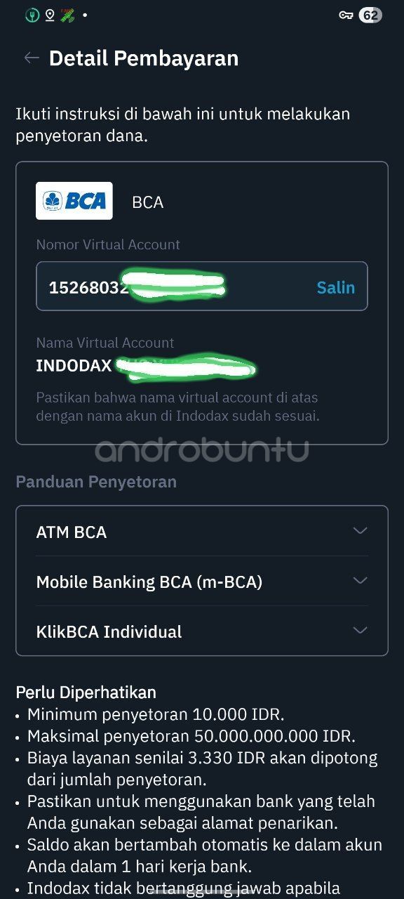 Beli bitcoin di indodax 3