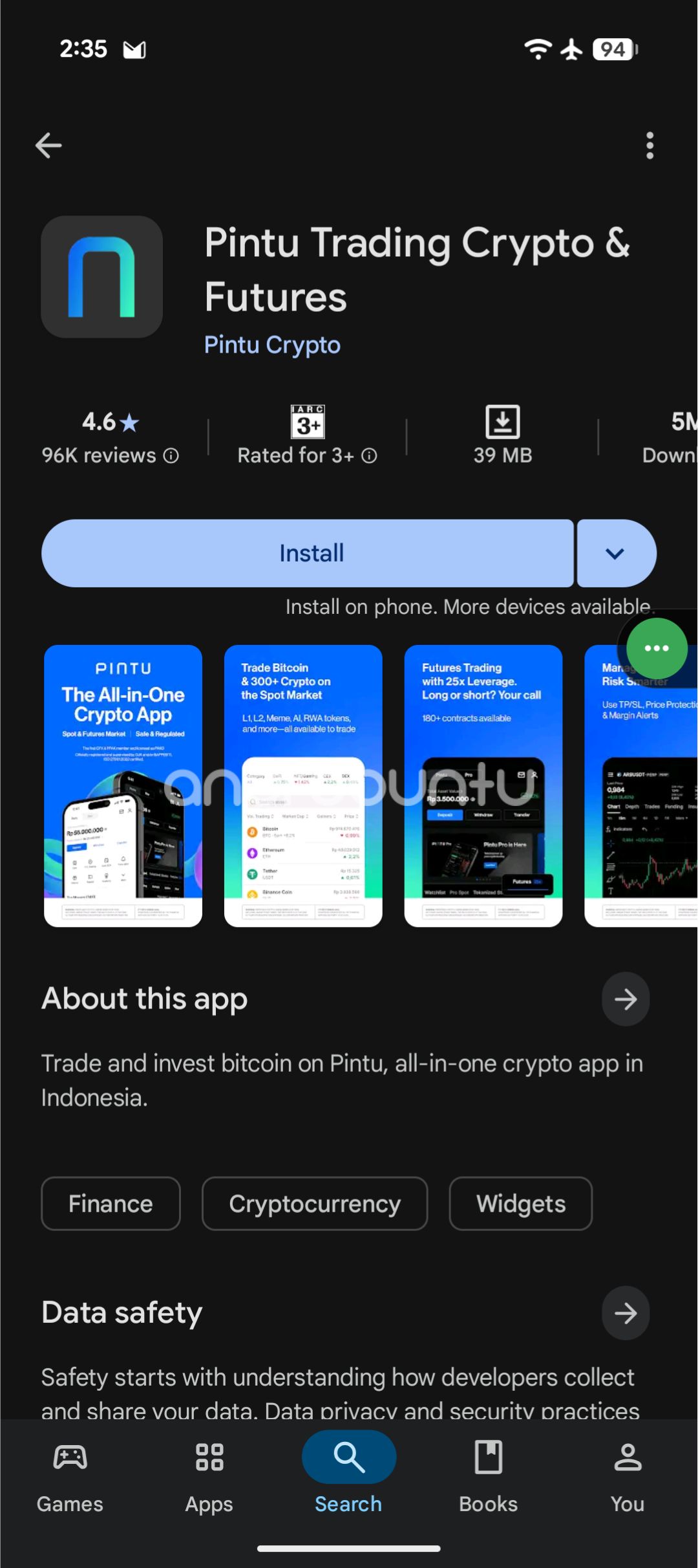 Pintu di Google Play Store