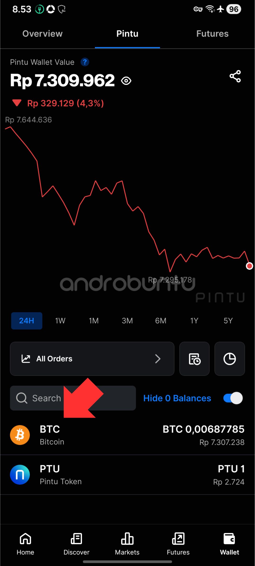 Portofolio Bitcoin di Pintu 1